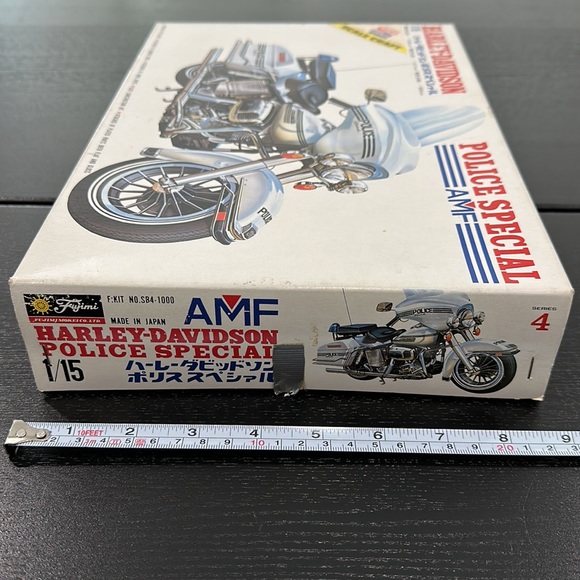 Harley-Davidson Fujimi Scale Craft Police Special AMF Model Motorcycle - Picture 7 of 8
